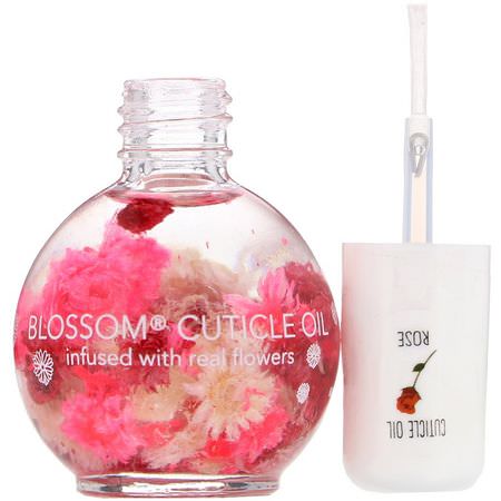 Nagelvård, Nagelvård, Bad: Blossom, Cuticle Oil, Rose, 0.42 fl oz (12.5 ml)