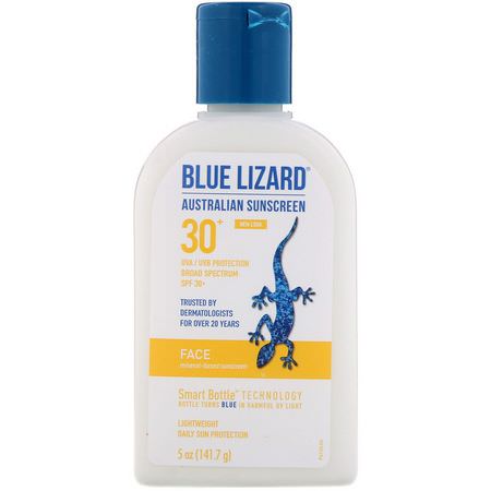 Blue Lizard Australian Sunscreen Face Sunscreen - Ansiktssolkräm, Bad