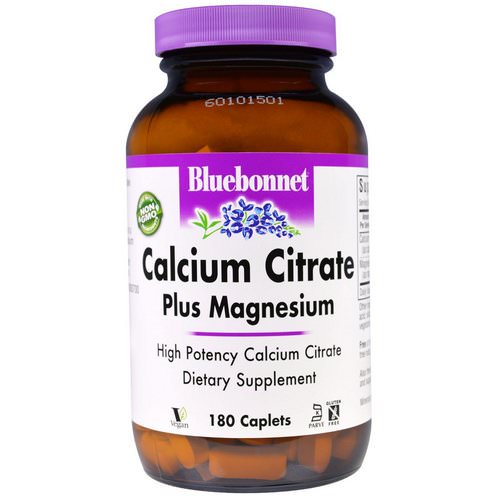 Bluebonnet Nutrition, Calcium Citrate, Plus Magnesium, 180 Caplets Review