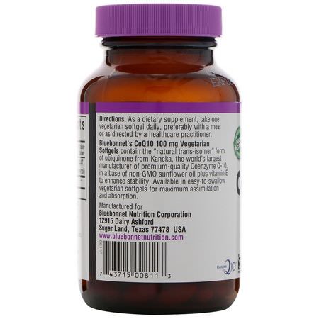 Bluebonnet Nutrition Coenzyme Q10 CoQ10 Formulas - Coenzyme Q10, Coq10, Antioxidanter, Kosttillskott