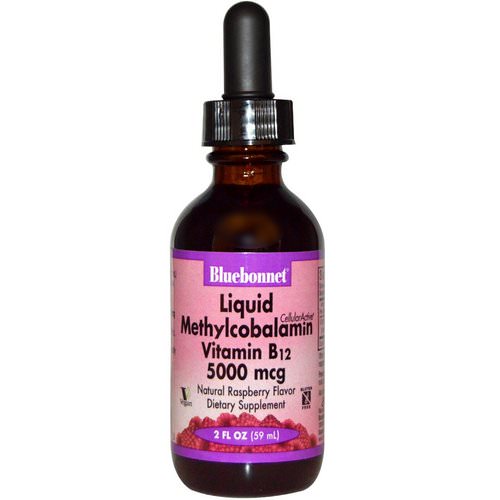 Bluebonnet Nutrition, Liquid Methylcobalamin Vitamin B12, Natural Raspberry Flavor, 5000 mcg, 2 fl oz (59 ml) Review