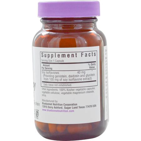 Women's Hormone Support, Bath, Women's Health, Supplements: Bluebonnet Nutrition, Non-GMO Soy Isoflavones, 60 Vcaps
