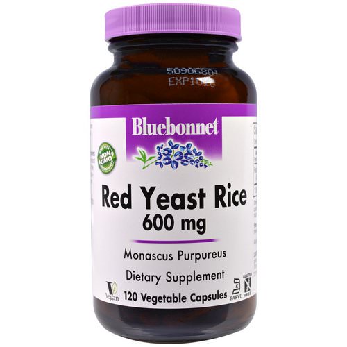 Bluebonnet Nutrition, Red Yeast Rice, 600 mg, 120 Veggie Caps Review