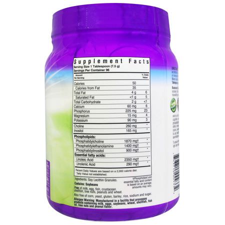 Lecitin, Kosttillskott: Bluebonnet Nutrition, Super Earth, Lecithin Granules, 1.6 lbs (720 g)