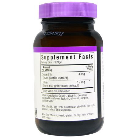 Lutein, Zeaxanthin, Nose, Ear: Bluebonnet Nutrition, Zeaxanthin Plus Lutein, 60 Softgels