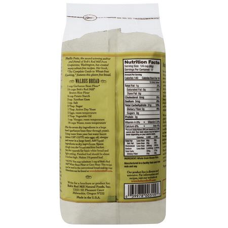 Brunrismjöl, Blandningar, Mjöl, Bakning: Bob's Red Mill, Brown Rice Flour, Whole Grain, 24 oz (680 g)