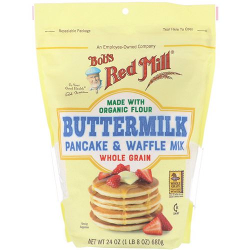 Bob's Red Mill, Buttermilk Pancake & Waffle Mix, Whole Grain, 24 oz (680 g) Review