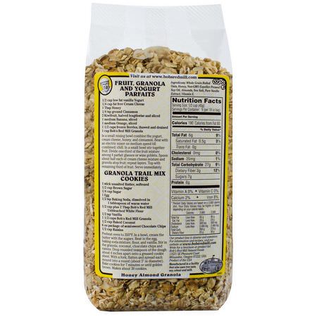 Kalla Spannmål, Granola, Frukostmat, Spannmål: Bob's Red Mill, Honey Almond Granola, 18 oz (510 g)