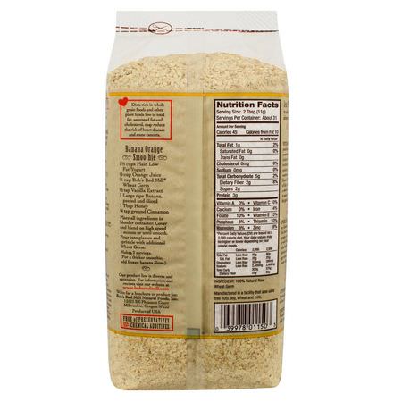 Bröd, Säd, Ris, Pasta: Bob's Red Mill, Natural Raw Wheat Germ, 12 oz (340 g)