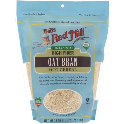 Bob's Red Mill, Organic, High Fiber Oat Bran Hot Cereal, 18 oz (510 g) Review