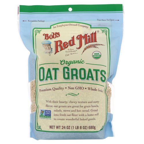 Bob's Red Mill, Organic Oat Groats, Whole Grain, 24 oz (680 g) Review