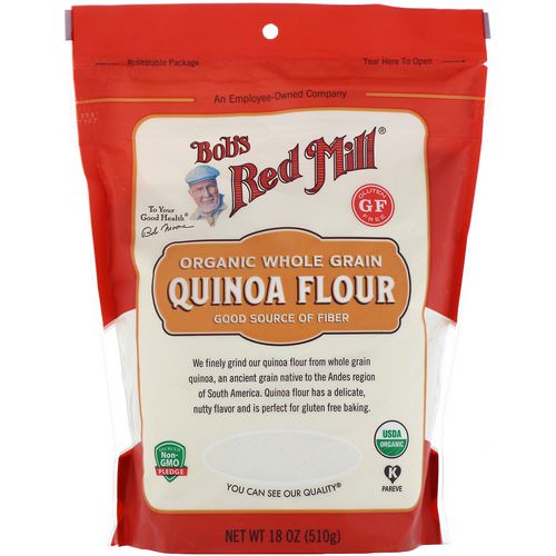 Bob's Red Mill, Organic, Whole Grain Quinoa Flour, 18 oz (510 g) Review