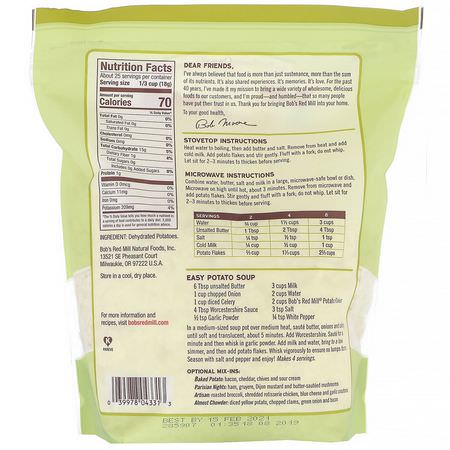 Super: Bob's Red Mill, Potato Flakes, Instant Mashed Potatoes, 16 oz (454 g)