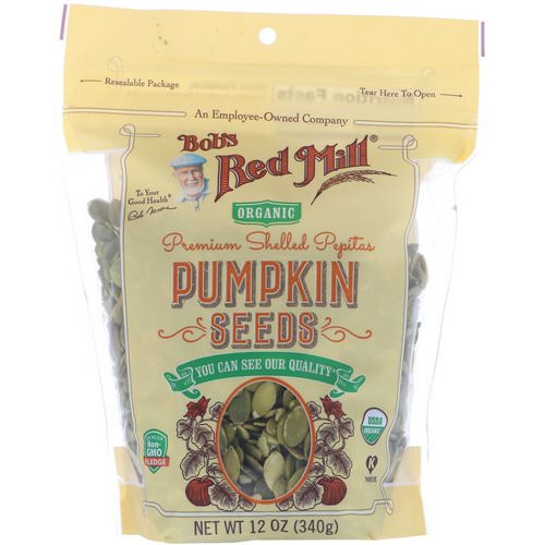 Bob's Red Mill, Premium Shelled Pepitas, Pumpkin Seeds, 12 oz (340 g) Review