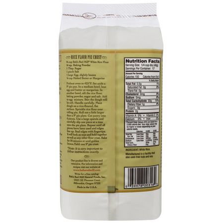Vitrismjöl, Blandningar, Mjöl, Bakning: Bob's Red Mill, White Rice Flour, 24 oz (680 g)