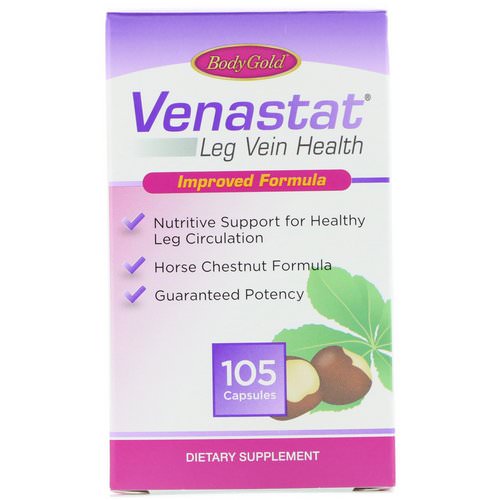 BodyGold, Venastat Leg Vein Health, 105 Capsules Review
