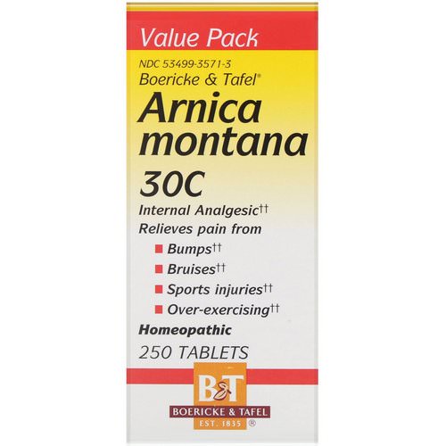 Boericke & Tafel, Arnica Montana 30C, 250 Tablets Review