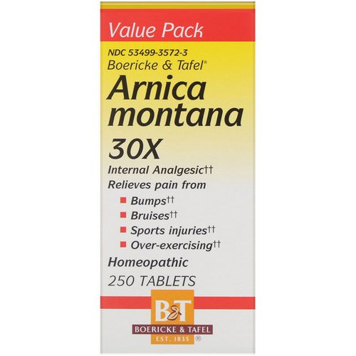 Boericke & Tafel, Arnica Montana 30X, 250 Tablets Review