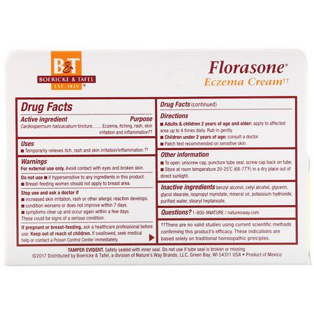 Homeopati, Örter: Boericke & Tafel, Florasone Topical Cream, 1 oz (28 g)