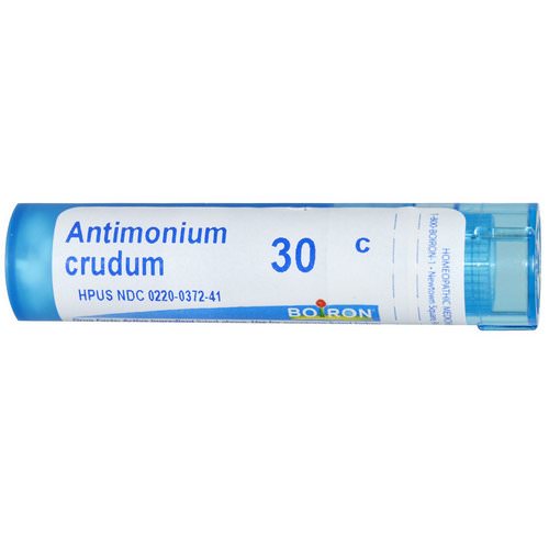 Boiron, Single Remedies, Antimonium Crudum, 30C, Approx 80 Pellets Review