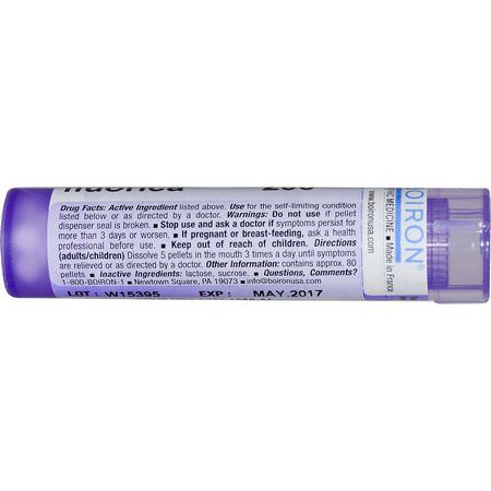 Calcarea Fluorica, Homeopati, Örter: Boiron, Single Remedies, Calcarea Fluorica, 200CK, Approx 80 Pellets