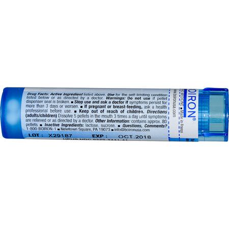 Mezereum, Homeopati, Örter: Boiron, Single Remedies, Mezereum, 6C, Approx 80 Pellets