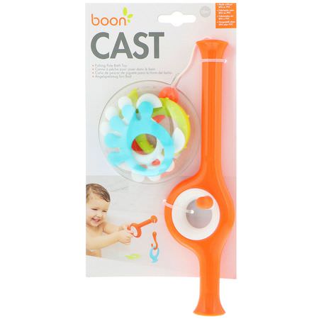 Badleksaker, Barnleksaker, Barn, Baby: Boon, Cast, Fishing Pole Bath Toy, 18+ Months