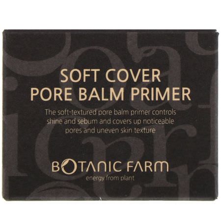 Face Primer, Face, K- Beauty Makeup: Botanic Farm, Soft Cover Pore Balm Primer, 20 g
