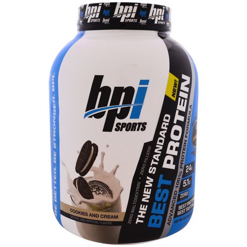 BPI Sports, Best Protein, Advanced 100% Protein Formula, Cookies and Cream, 5.2 lbs (2,363 g) Review