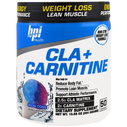 BPI Sports, CLA + Carnitine, Snow Cone, 10.58 oz (300 g) Review