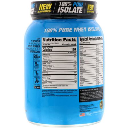 Vassleprotein, Idrottsnäring: BPI Sports, ISO HD, 100% Pure Isolate Protein, Vanilla Cookie, 1.6 lbs (713 g)