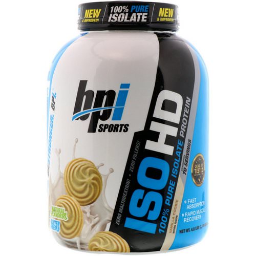 BPI Sports, ISO HD, 100% Pure Isolate Protein, Vanilla Cookie, 4.8 lbs (2170 g) Review