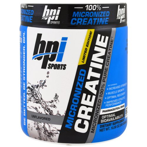 BPI Sports, Micronized Creatine, Limited Edition, Micronized 100% Pure Creatine, Unflavored, 10.58 oz (300 g) Review