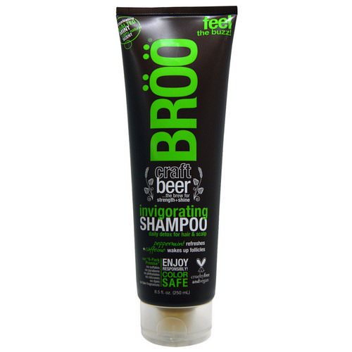 BRoo, Invigorating Shampoo, Malted Mint, 8.5 fl oz (250 ml) Review