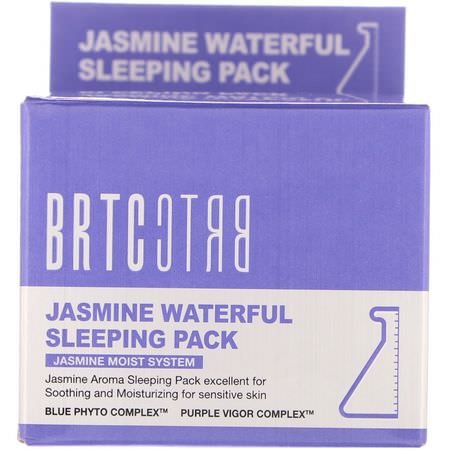 K-Beauty Moisturizers, Krämer, Ansiktsfuktare, Skönhet: BRTC, Jasmine Waterful Sleeping Pack, 50 ml