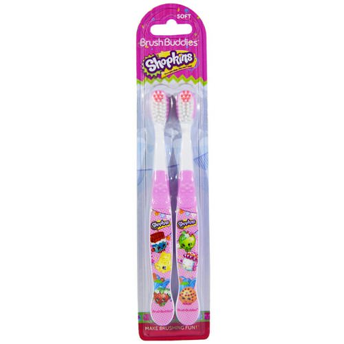 Brush Buddies, Shopkins Toothbrushes, Soft, 2 Toothbrushes Review