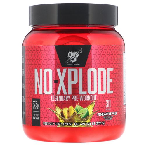 BSN, N.O.-Xplode, Legendary Pre-Workout, Pineapple Vice, 1.26 lb (570 g) Review