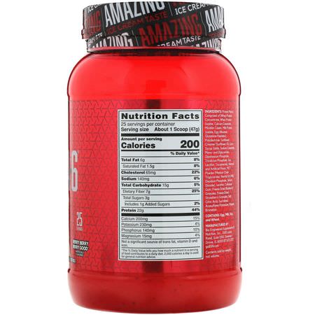 Protein, Idrottsnäring: BSN, Syntha-6, Cold Stone Creamery, Berry Berry Berry Good, 2.59 lbs (1.17 kg)