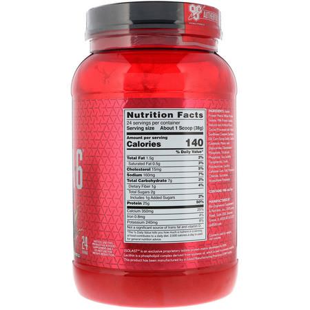 Protein, Idrottsnäring: BSN, Syntha-6 Isolate, Protein Powder Drink Mix, Chocolate Milkshake, 2.01 lb (912 g)