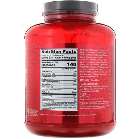 Protein, Idrottsnäring: BSN, Syntha-6 Isolate, Protein Powder Drink Mix, Chocolate Milkshake, 4.02 lb (1.82 kg)