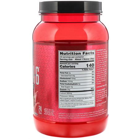 Protein, Sportsnäring: BSN, Syntha-6 Isolate, Protein Powder Drink Mix, Strawberry Milkshake, 2.01 lbs (912 g)