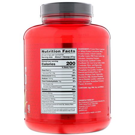 Protein, Idrottsnäring: BSN, Syntha-6, Ultra Premium Protein Matrix, Vanilla Ice Cream, 5.0 lbs (2.27 kg)