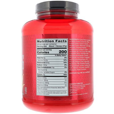 Protein, Sportsnäring: BSN, Syntha-6, Ultra Premium Protein Matrix, Banana, 5 lb (2.27 kg)