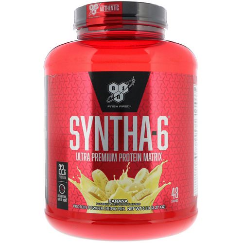 BSN, Syntha-6, Ultra Premium Protein Matrix, Banana, 5 lb (2.27 kg) Review