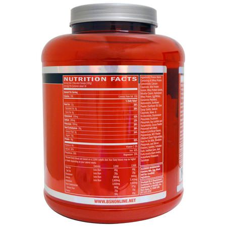 Viktökare, Protein, Sportnäring: BSN, True-Mass, Ultra Premium Protein/Carb Matrix, Chocolate Milkshake, 5.82 lbs (2.64 kg)