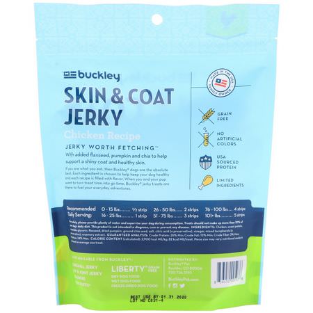 Iherb: Buckley, Skin & Coat Jerky, Dog Treats, Chicken, 5 oz (141.7 g)