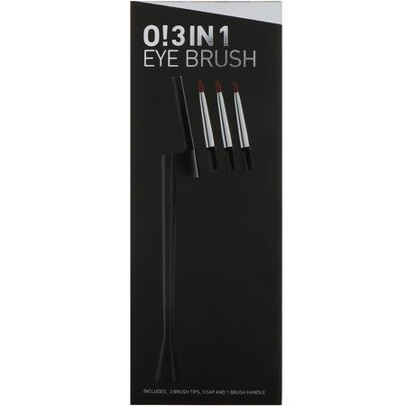 Skönhet, K-Skönhetsborstar, Makeupborstar: Cailyn, O! 3 in 1 Eye Brush, 4 Piece Kit