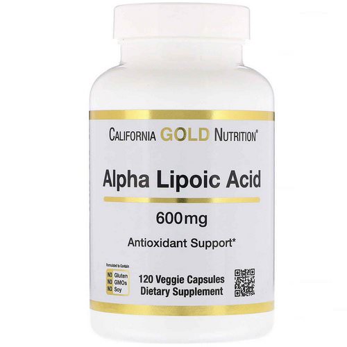 California Gold Nutrition, Alpha Lipoic Acid, 600 mg, 120 Veggie Capsules Review