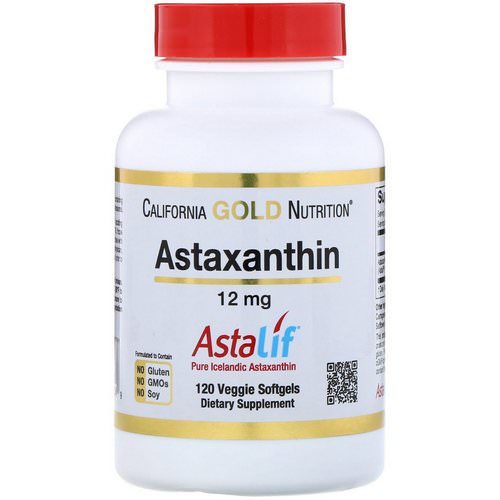 California Gold Nutrition, Astaxanthin, AstaLif Pure Icelandic, 12 mg, 120 Veggie Softgels Review