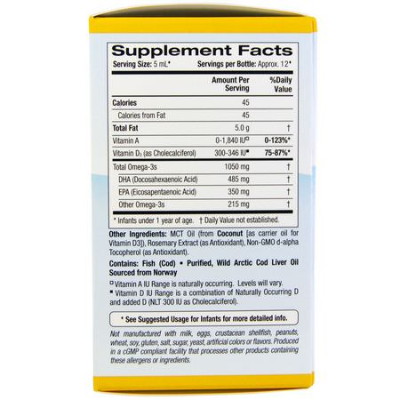Omega, Barnas Dha, Barns Hälsa, Barn: California Gold Nutrition, Baby's DHA, 1050 mg, Omega-3s with Vitamin D3, 2 fl oz (59 ml)